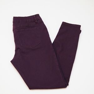 Artisan NY Dark Purple Skinny Jeans - Like New!